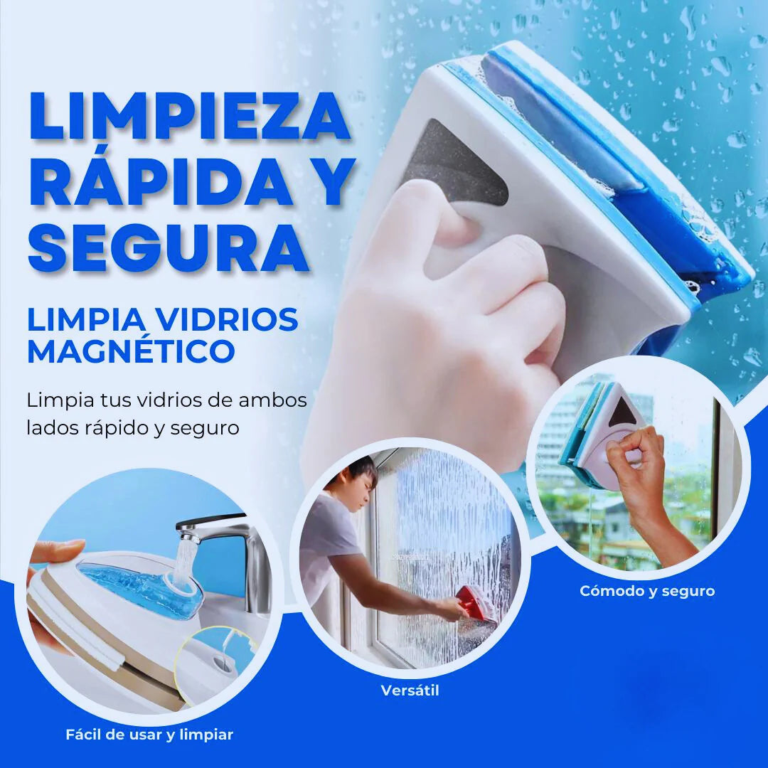 Triclean ™ Limpiavidrios Magnetico Triangular